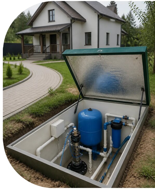 Автономное водоснабжение дома в Великом Устюге от 152685 р. | АПаруса-Влс