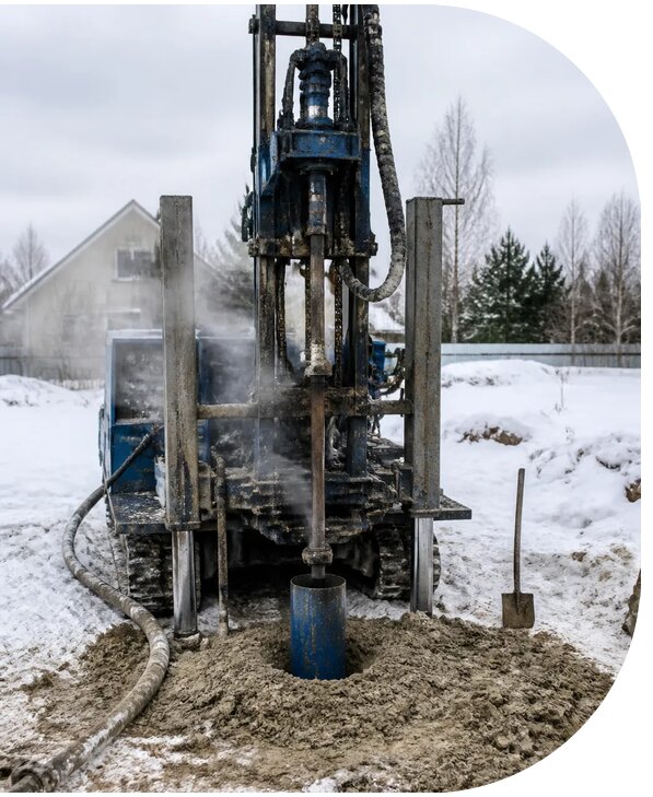 Бурение скважины зимой в Великом Устюге с гарантией качества