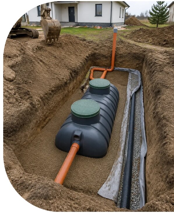 Установка септиков под ключ в Великом Устюге от 30537 р. | АПаруса-Влс